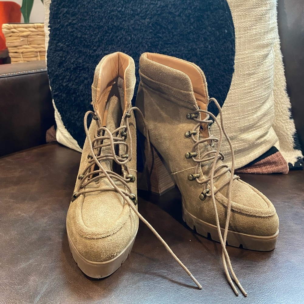 Jessica Simpson high heel suede boots
